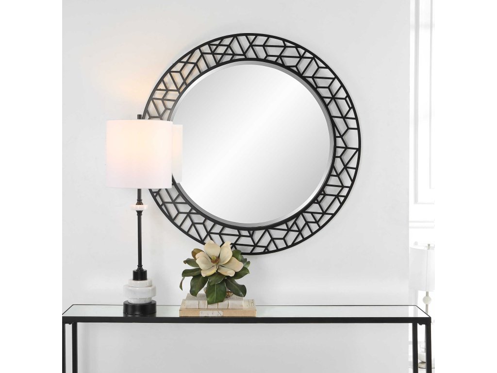 Mosaic Round Mirror