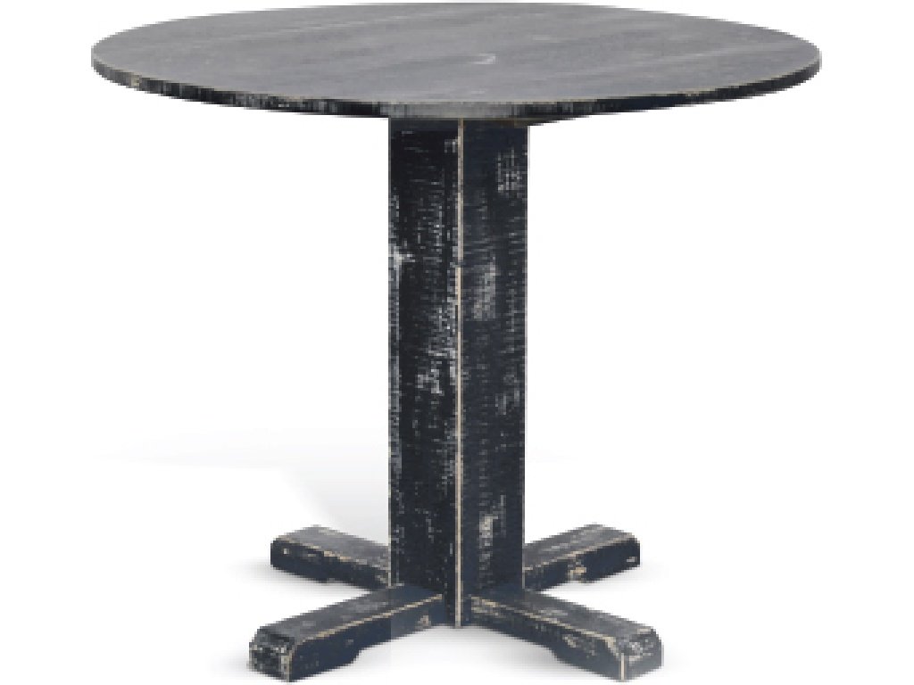 Black Sand Drop Leaf Table 1001BS-B Table Base 1001BS-T Table Top