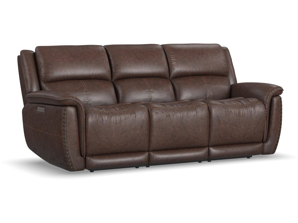 Power Reclining Sofa With Power Headrests