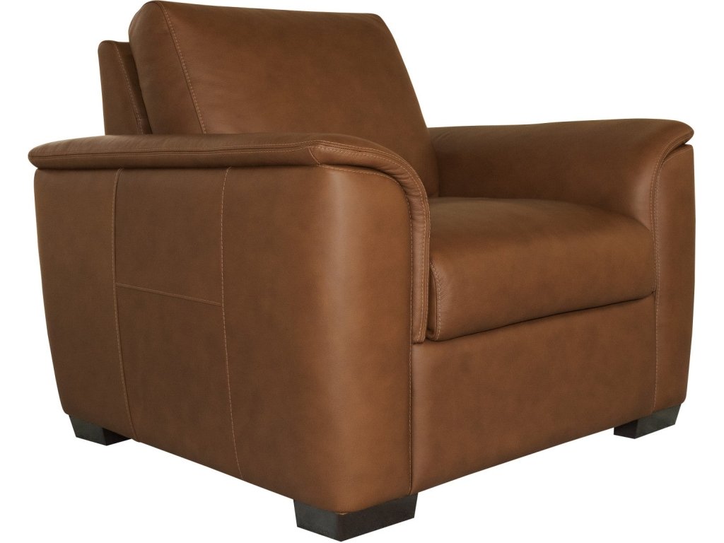 Henry Caramel Leather Chair