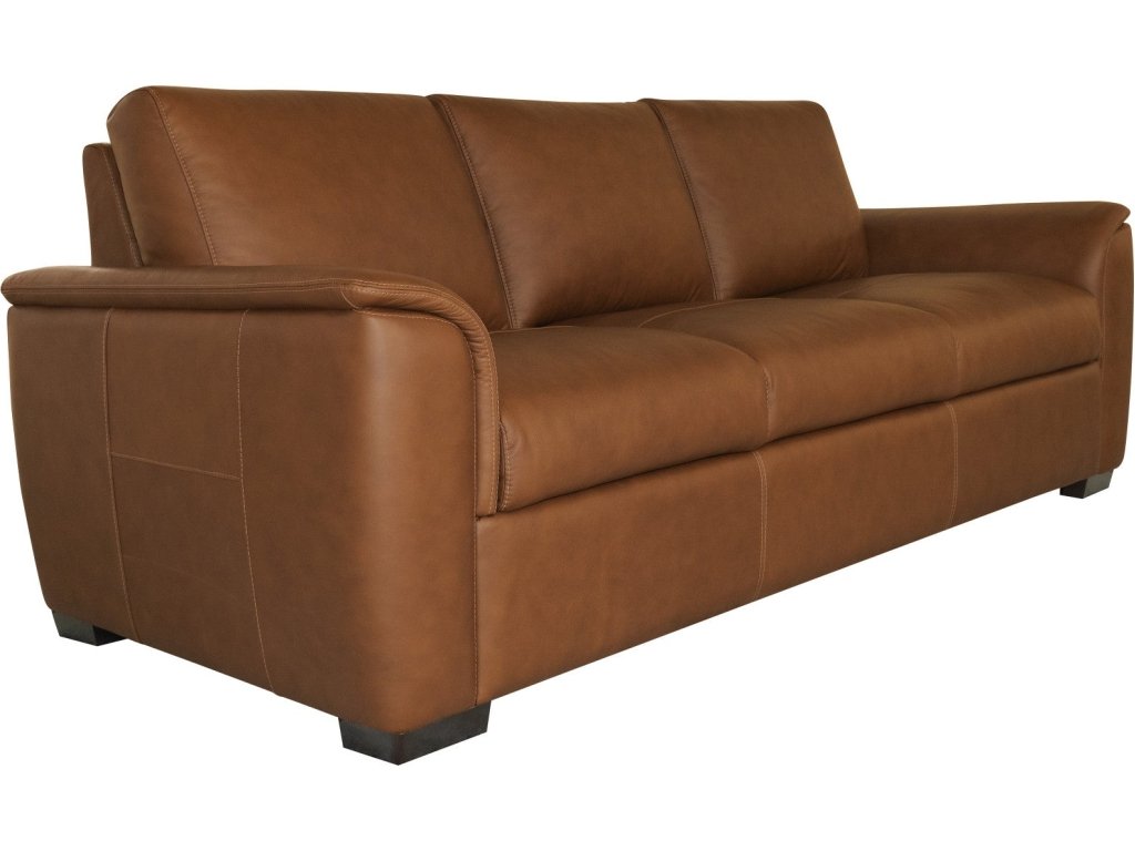 Henry Caramel Leather Sofa