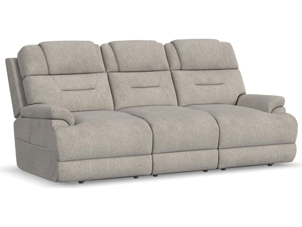 Zofa Shell Fabric Power Sleep Sofa with Power Headrests & Lumbar