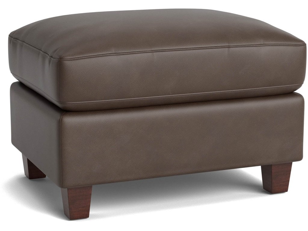 Trent Leather Ottoman