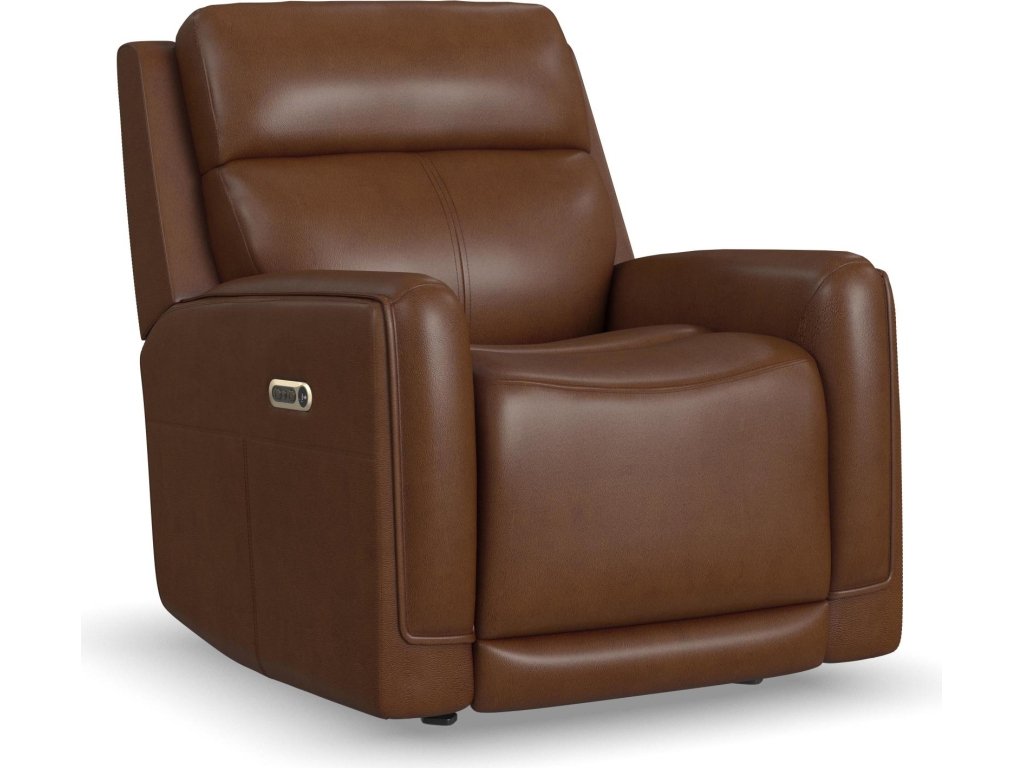 Alister Sedona Leather Power Gliding Recliner with Power Headrest and Lumbar