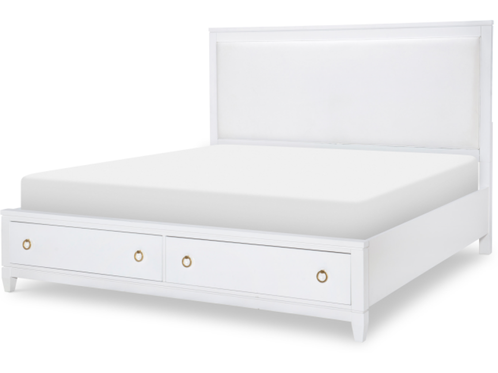 Upholstered Bed w/ Storage, CA King