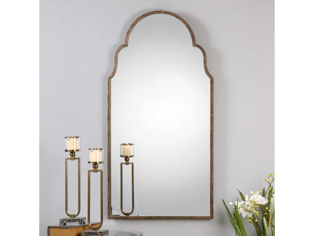 Brayden Tall Arch Mirror, Bronze