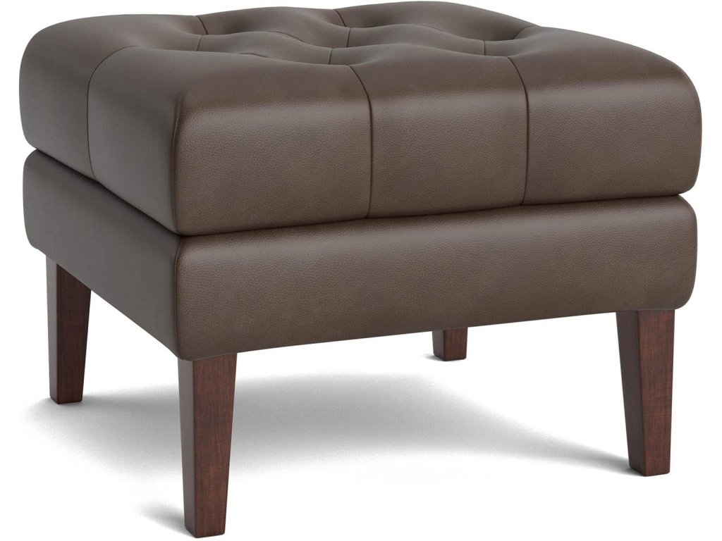 Danbury Leather Ottoman