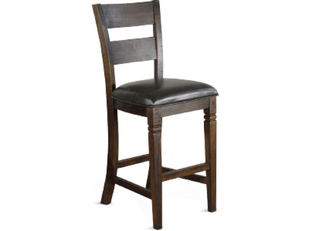 30”H Homestead Ladderback Barstool Cushion Seat