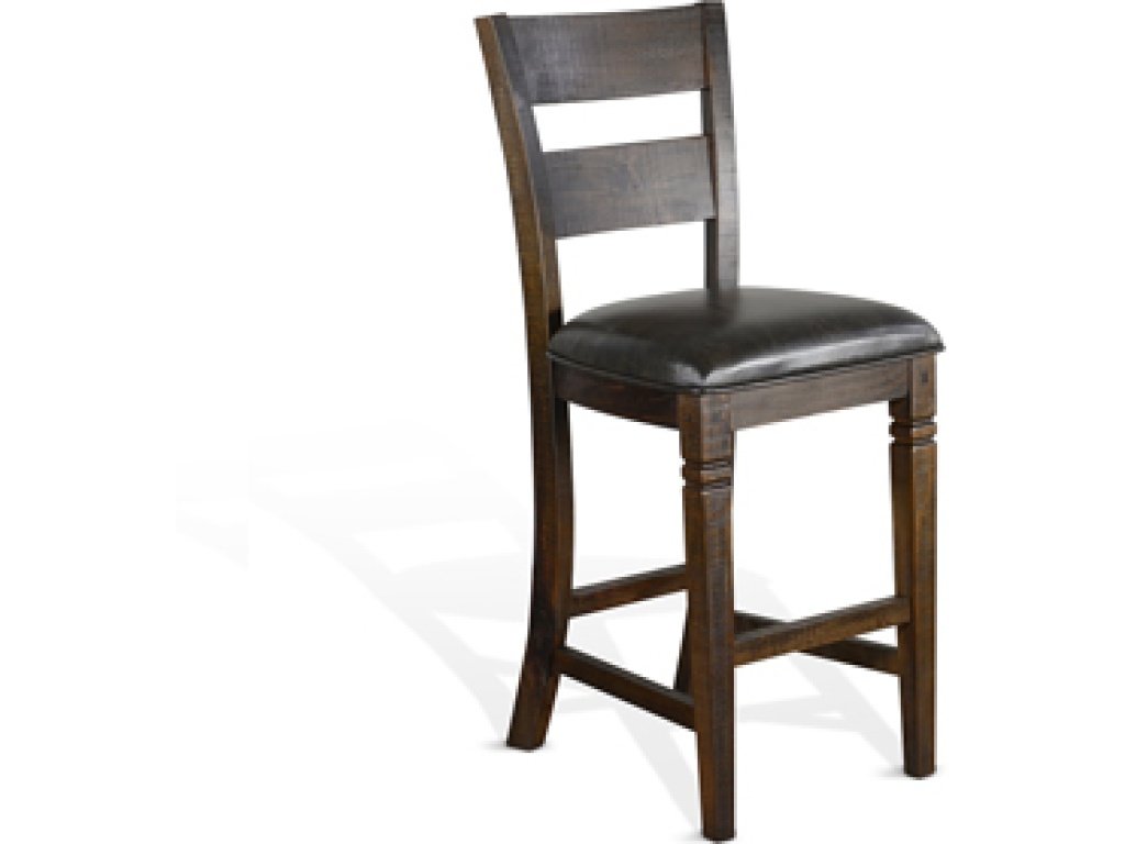 30”H Homestead Ladderback Barstool Cushion Seat