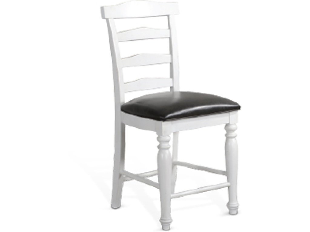 24"H Carriage House Ladderback Barstool Cushion Seat