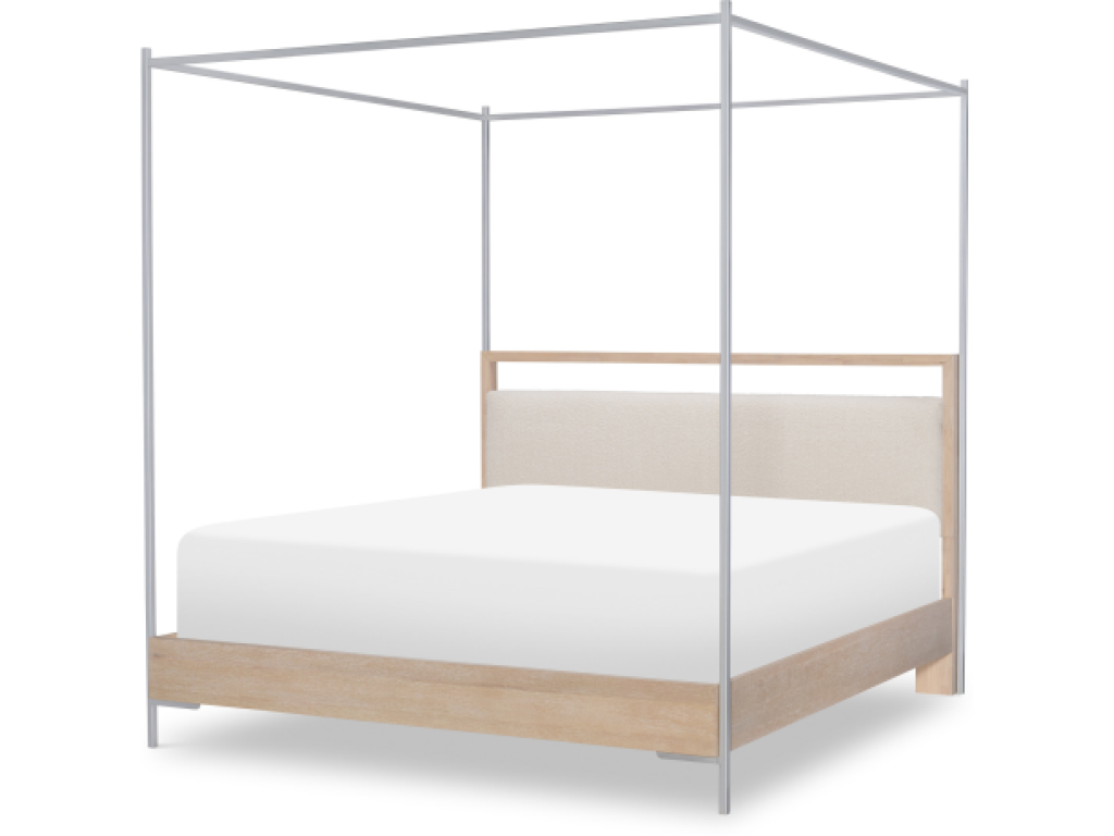 Upholstered Bed w. Canopy, Queen