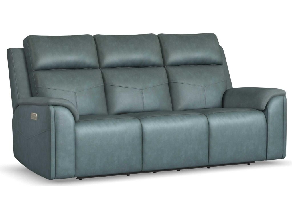 Vernon Admiral Fabric Power Reclining Sofa with Power Headrests, Lumbar, Heat & Massage