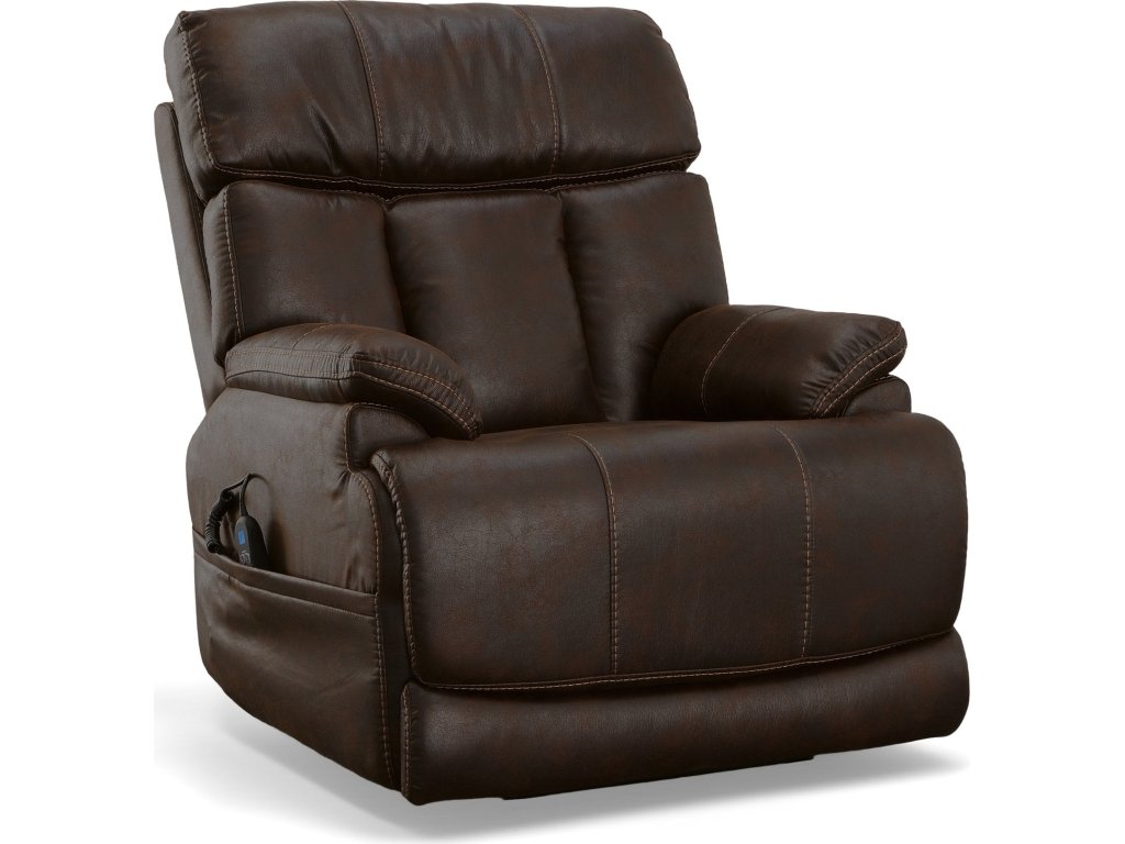 Clive Clove Fabric Power Recliner with Power Headrest & Lumbar