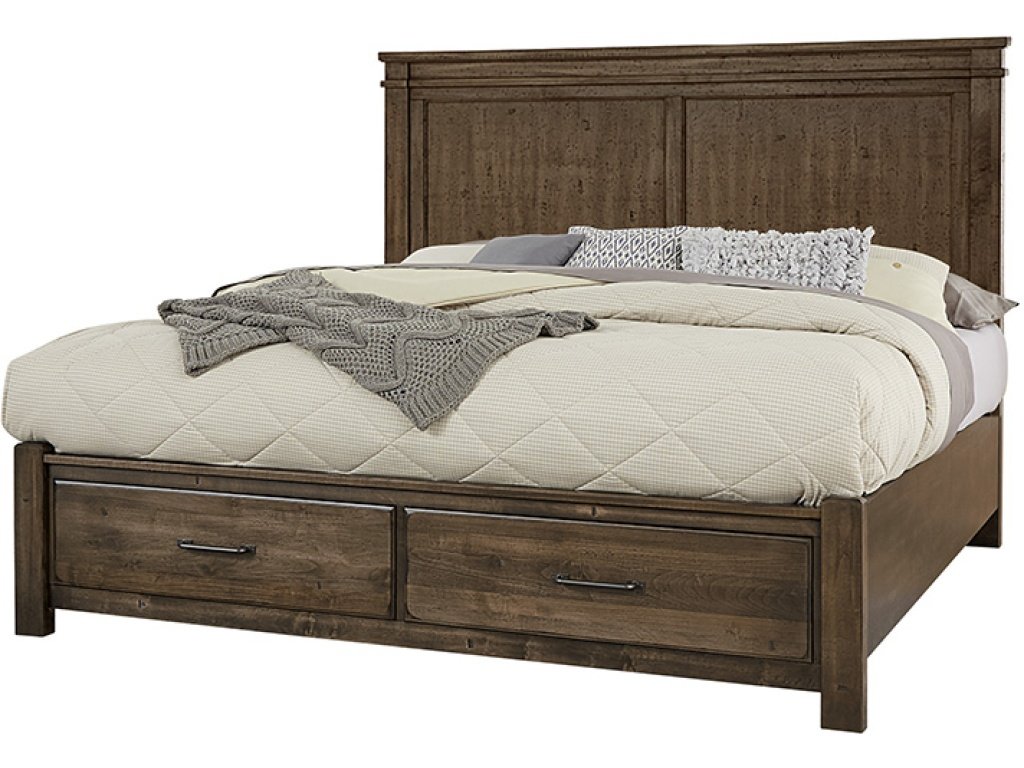 Mansion Bed With Footboard Storage