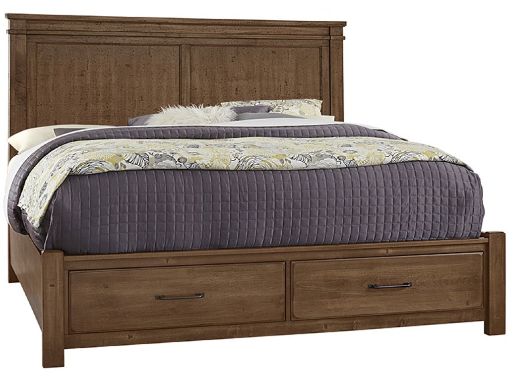 Mansion Bed With Footboard Storage