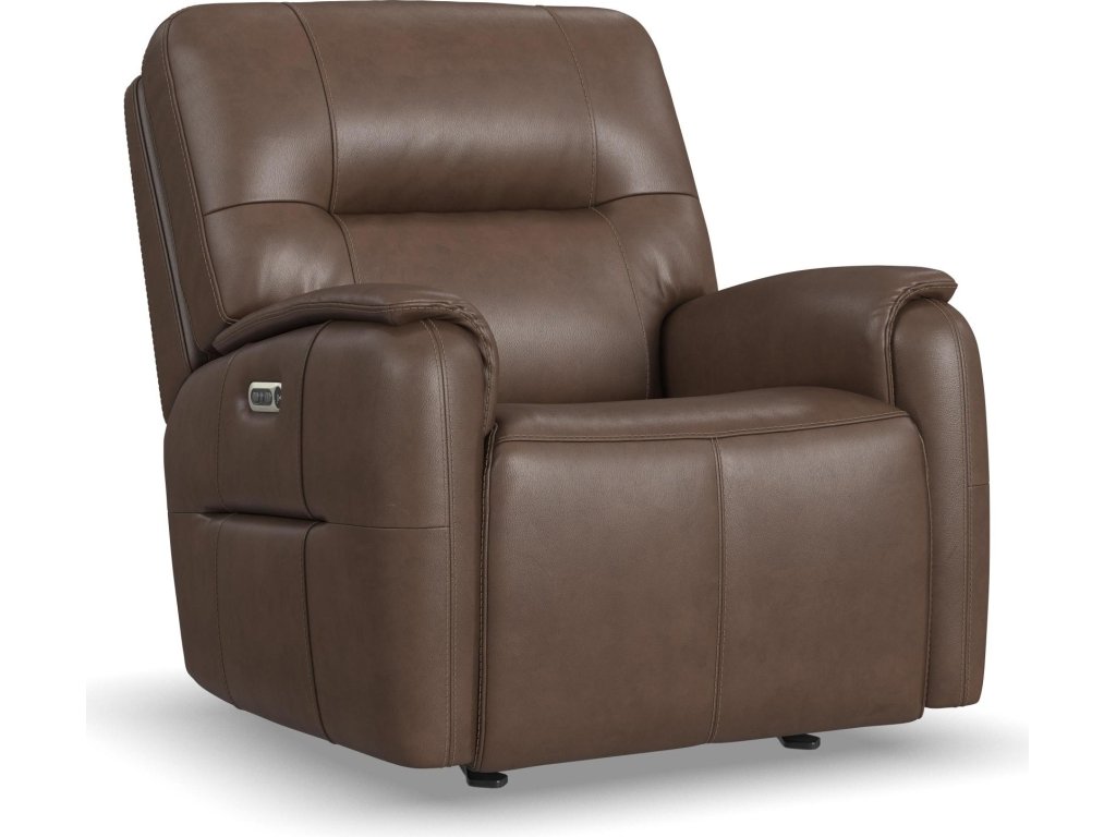 Wilson Café Leather Power Gliding Recliner with Power Headrest