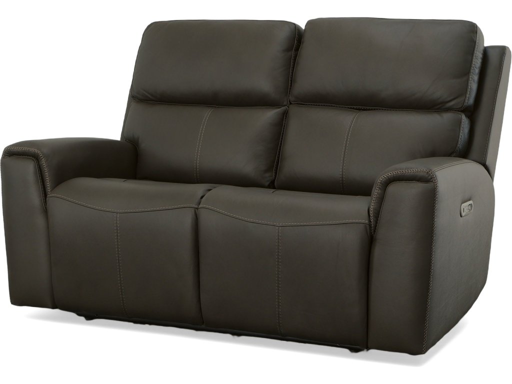 Jarvis Mica Leather Power Reclining Loveseat with Power Headrests