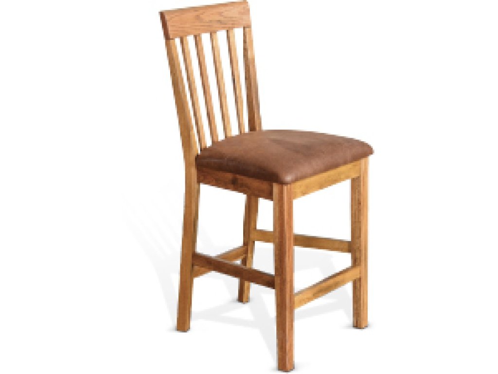 24"H Sedona Slatback Barstool Cushion Seat