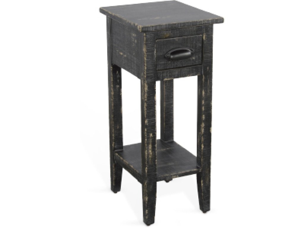 Black Sand Chair Side Table