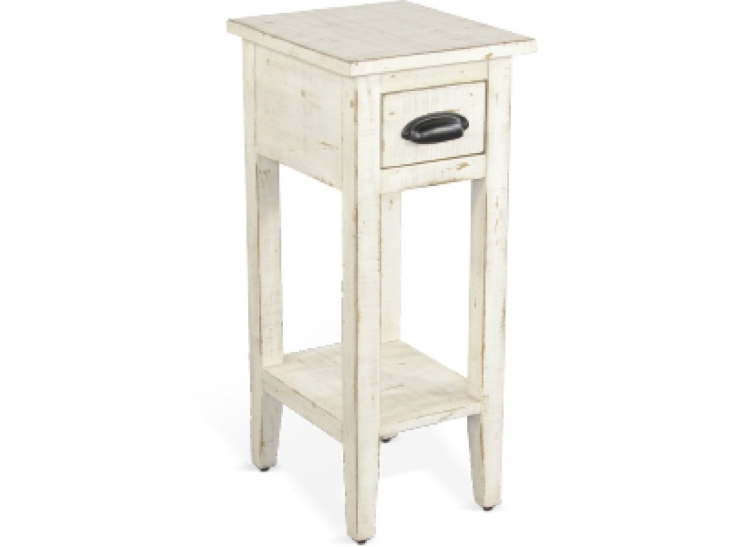 White Sand Chair Side Table