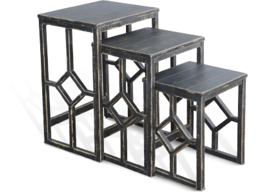 Black Sand Nesting Table