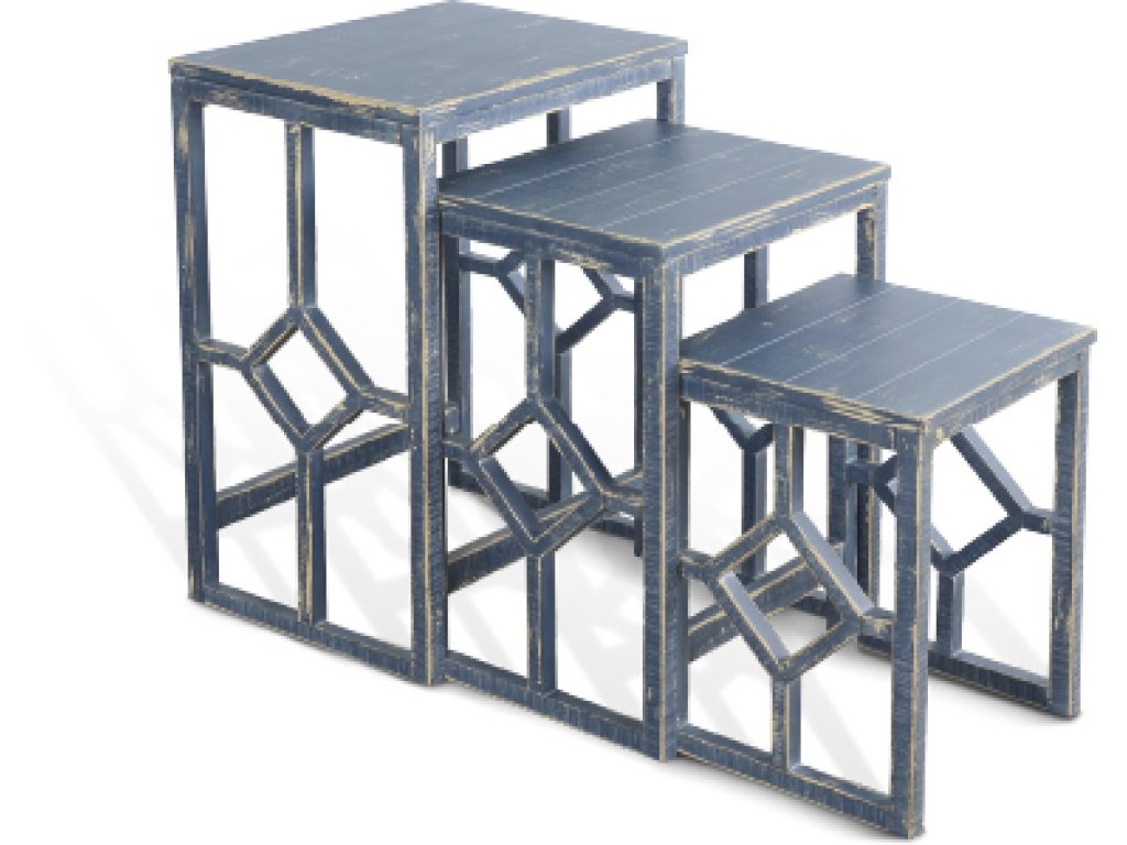 Ocean Blue Nesting Table