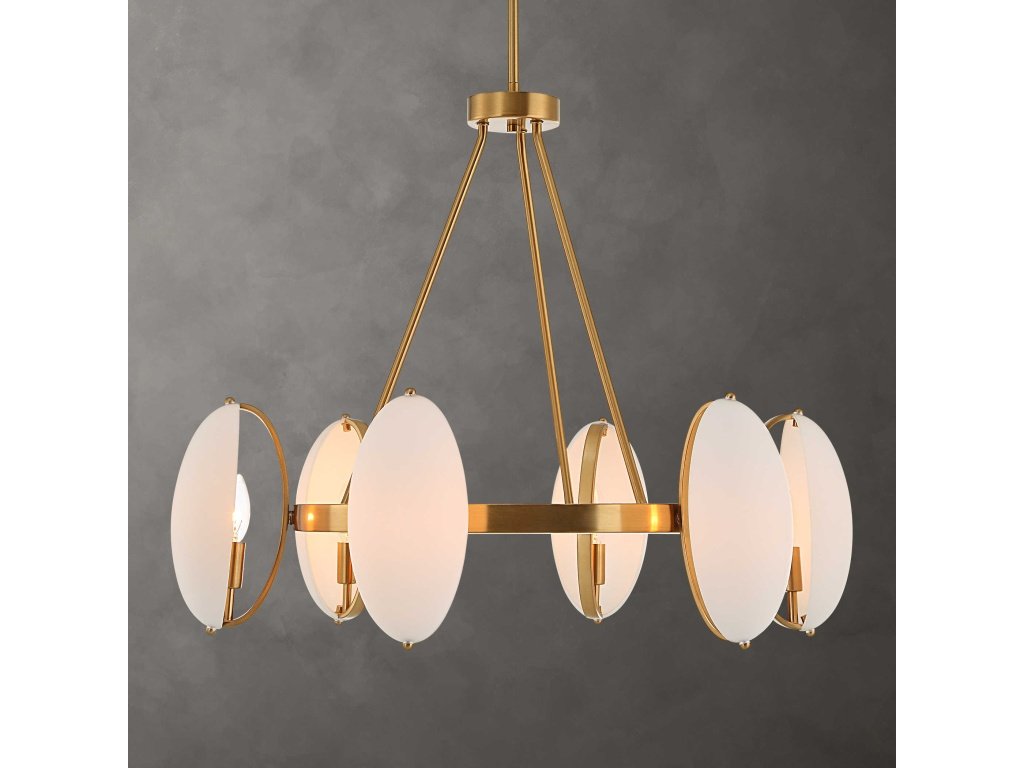 Oviform, 6 Lt Chandelier