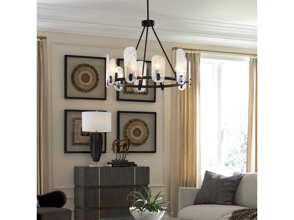 Ellipse, 10 Lt Chandelier