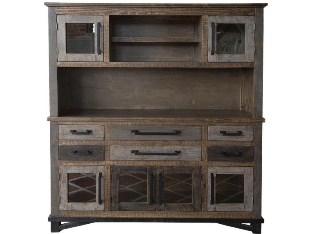 6 Drawer, 6 Doors Buffet & Hutch