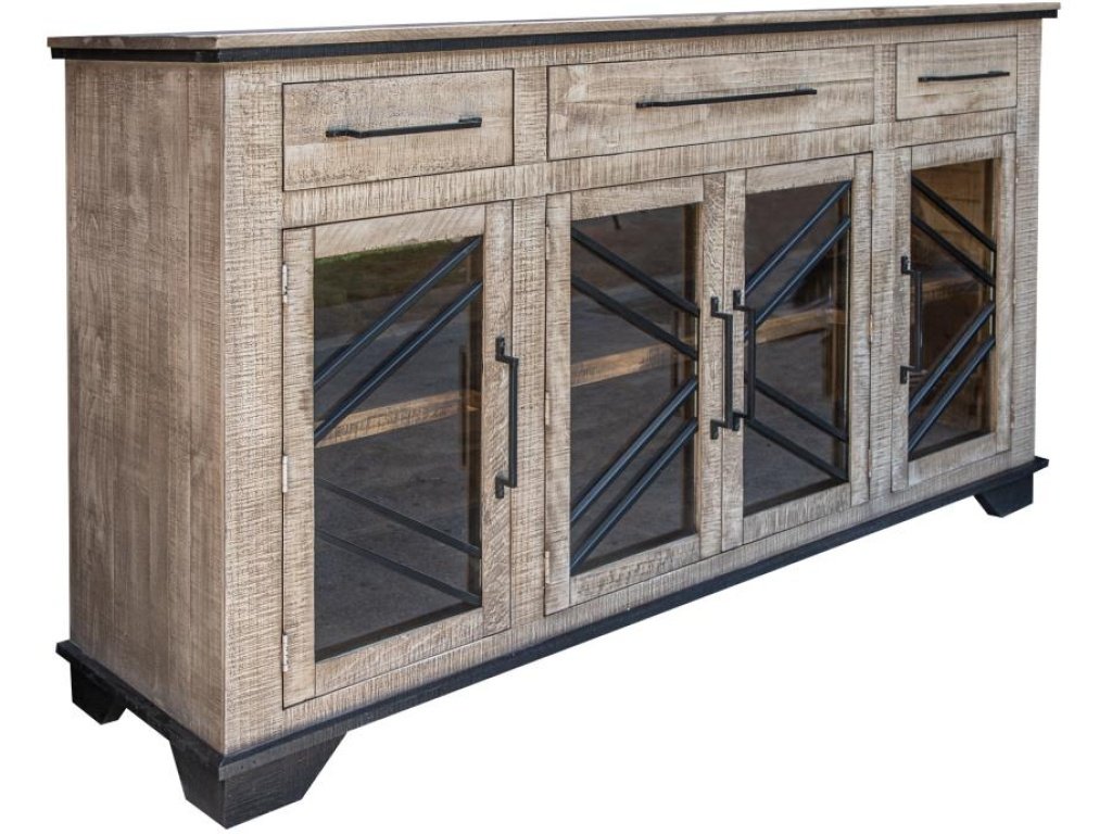 3 Drawer 4 Door Console