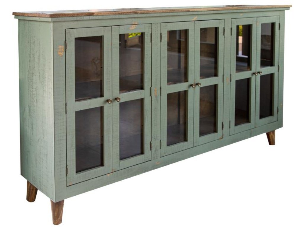 6 Glass Door Console