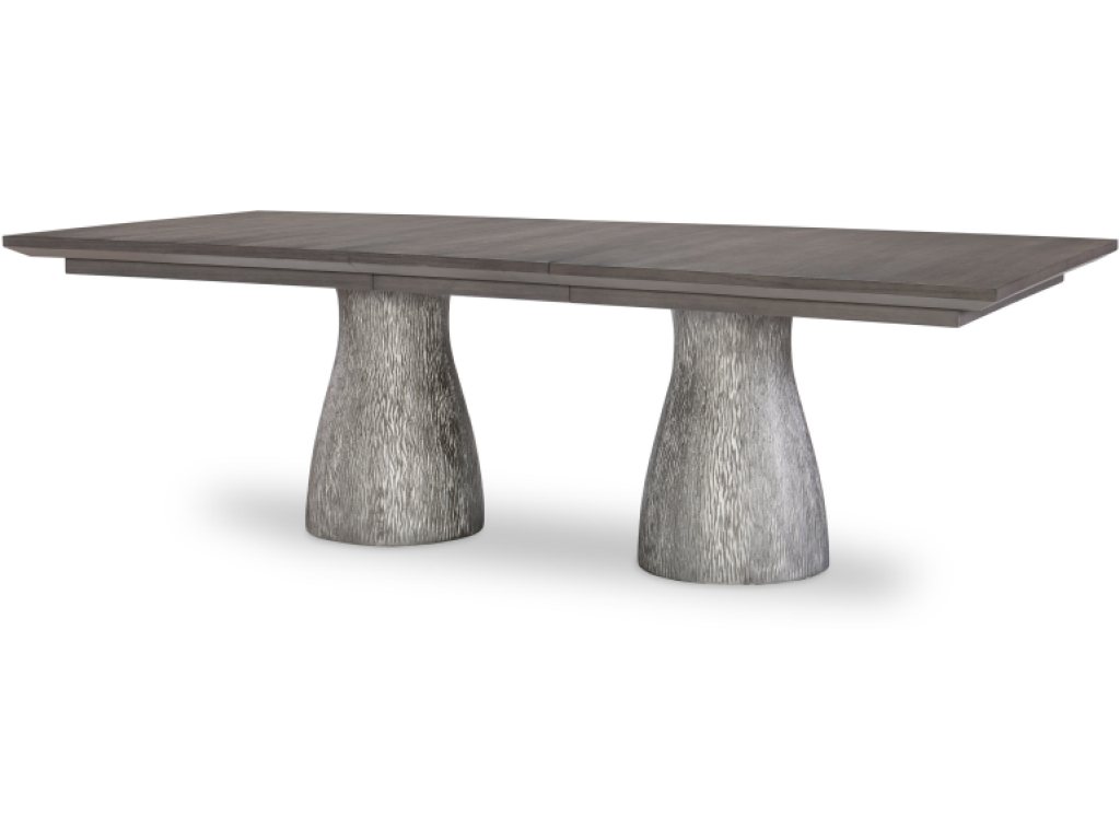 Rectangle Double Pedestal Table