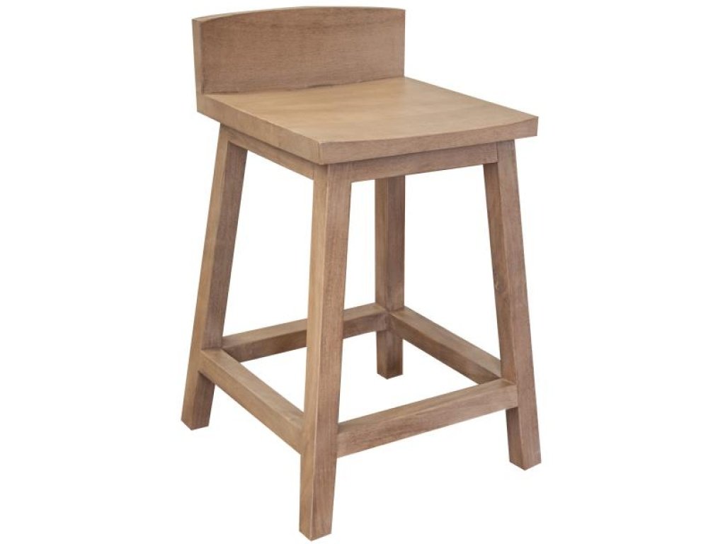 24" Wooden Barstool