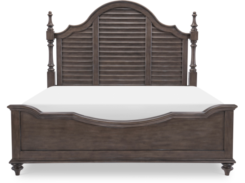 Louvered Poster Bed - Queen