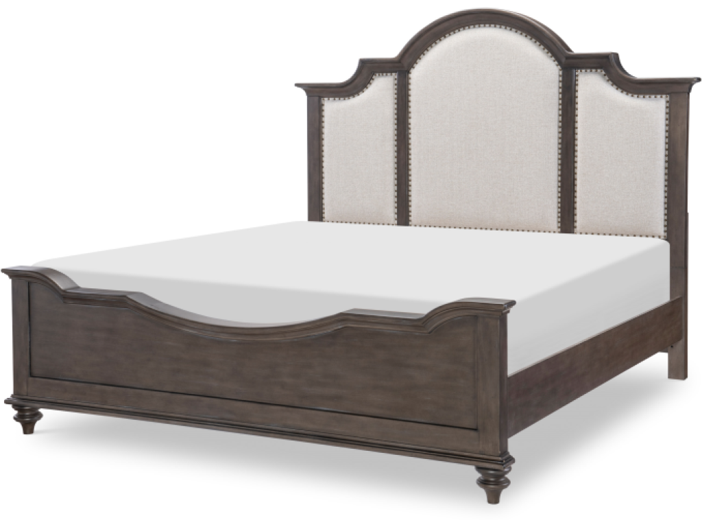 Upholstered Panel Bed - Cal. King