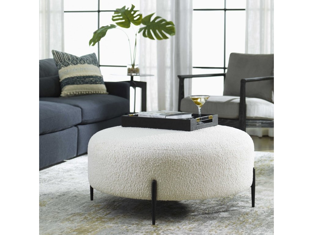 Arles Large Ottoman, Black