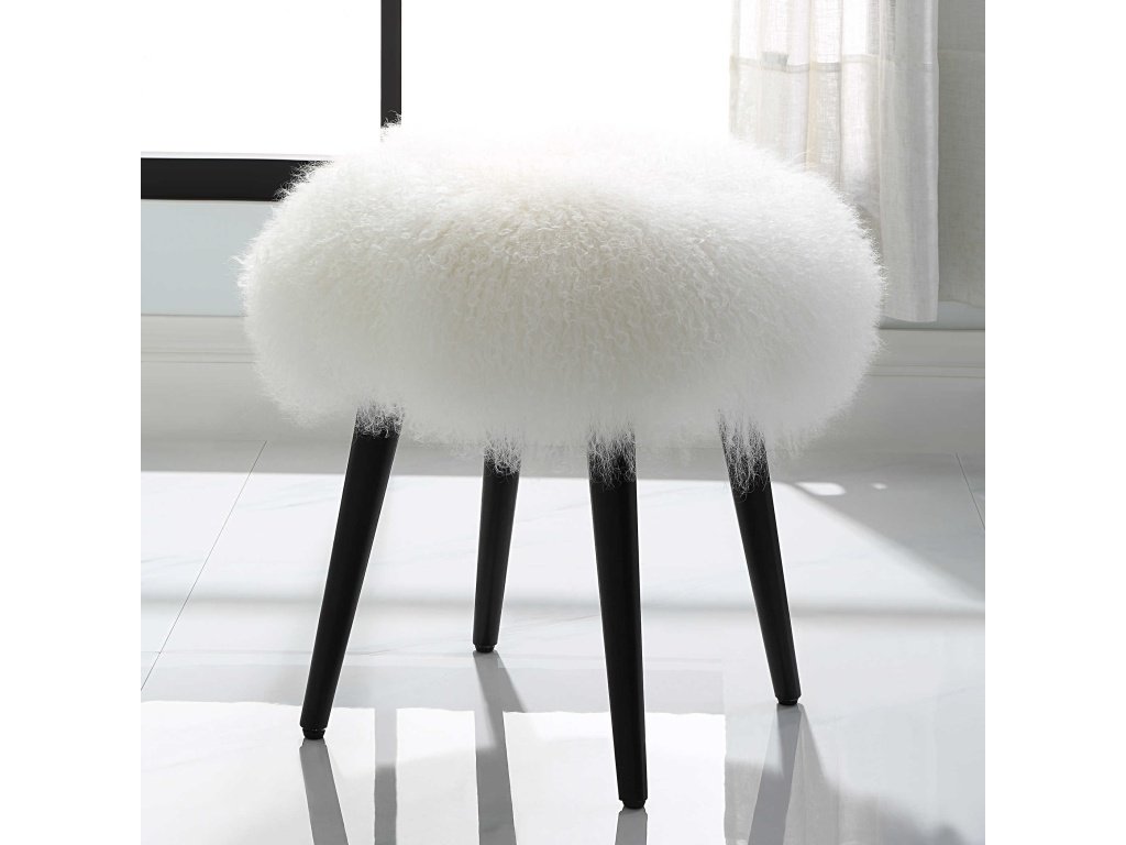 Wooly Accent Stool