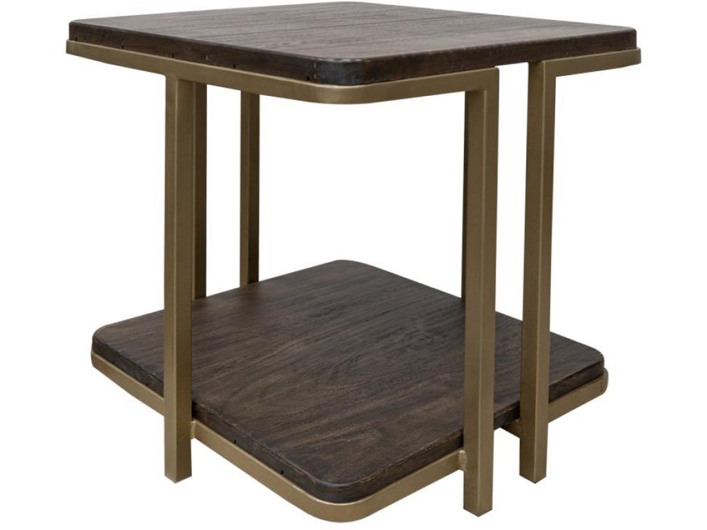 Metal Base End Table