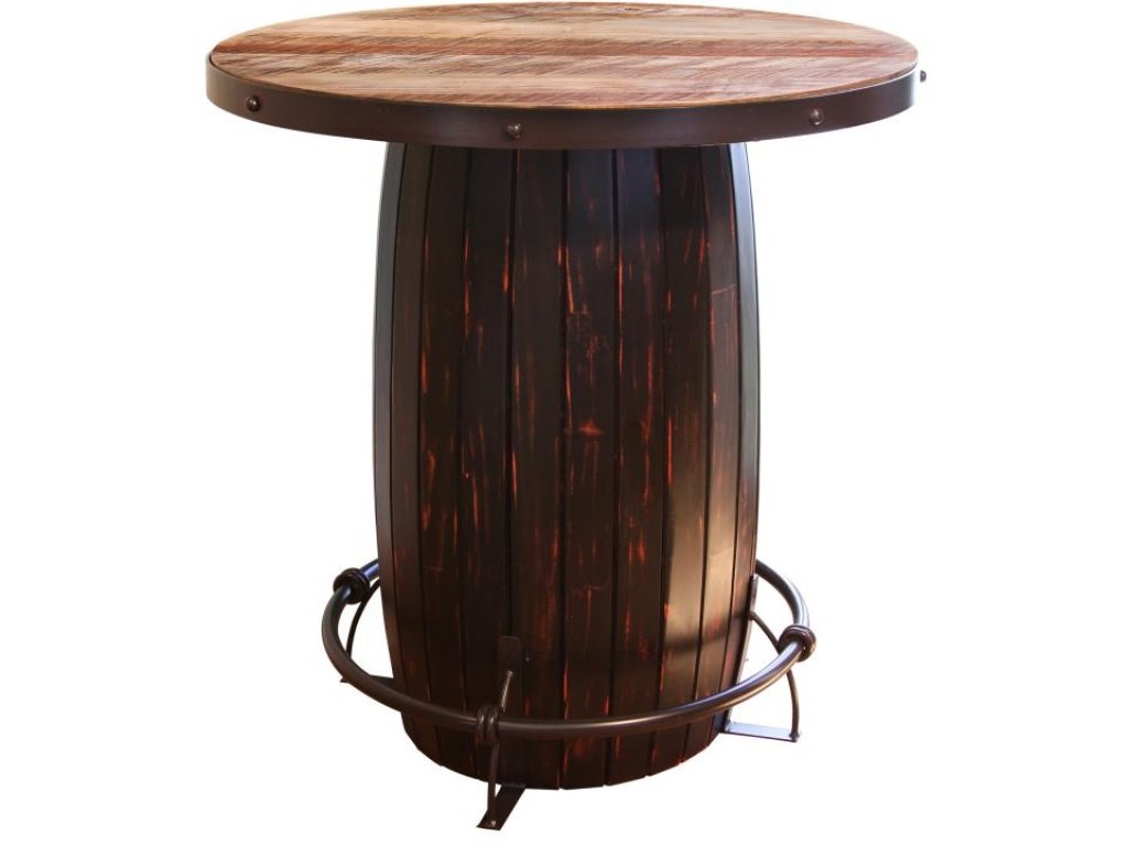 Antique Multicolor, Bistro Table Barrel Design