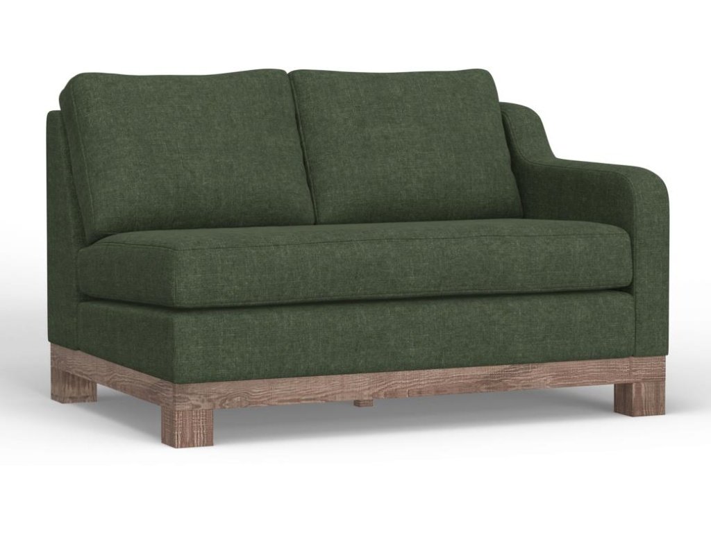 Wooden Frame & Base, Sectional Right-Arm Loveseat