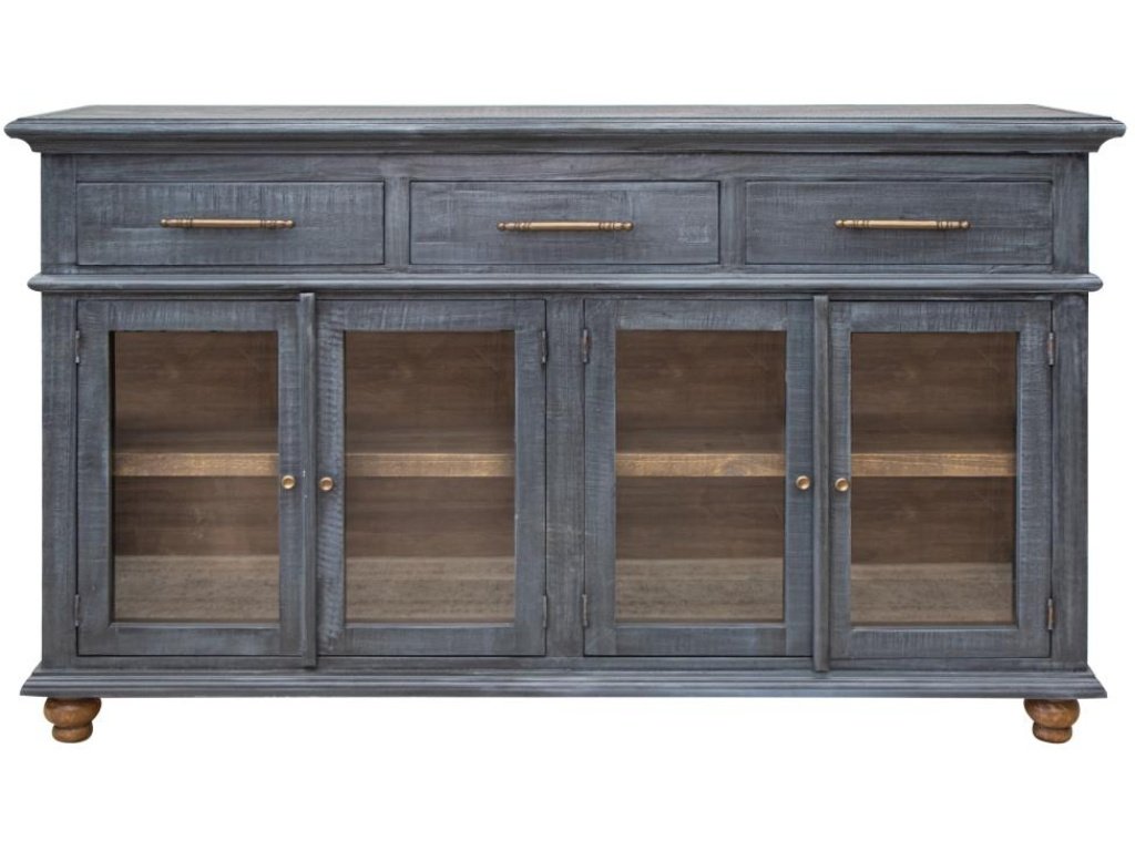 3 Drawer 4 Door Console