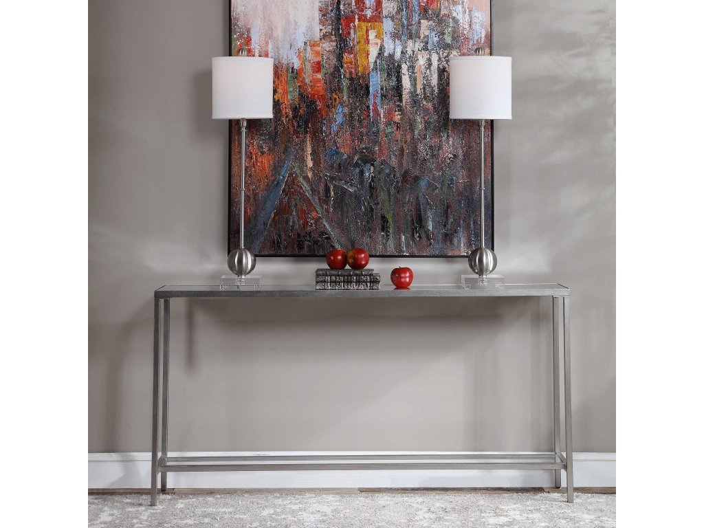 Hayley Console Table, Silver