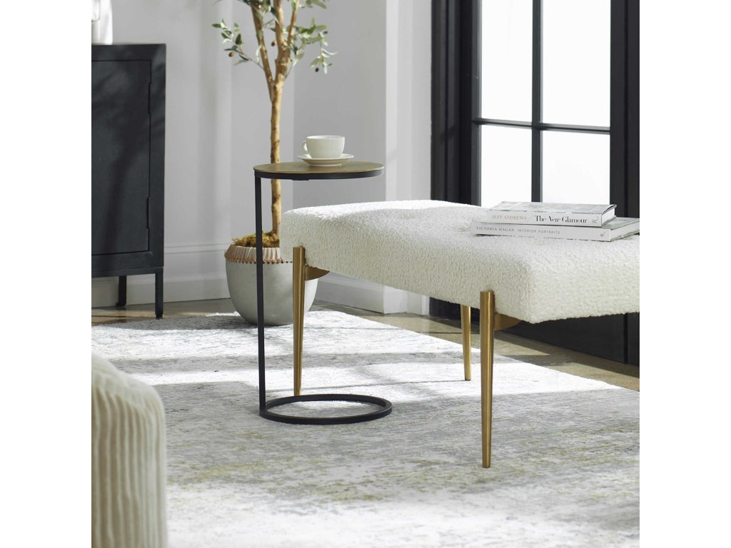 Brunei Accent Table, Gold