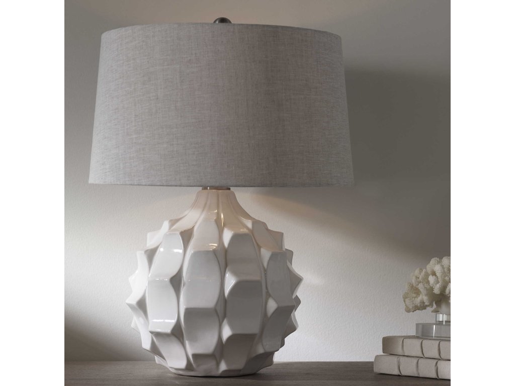 Guerina Table Lamp, White