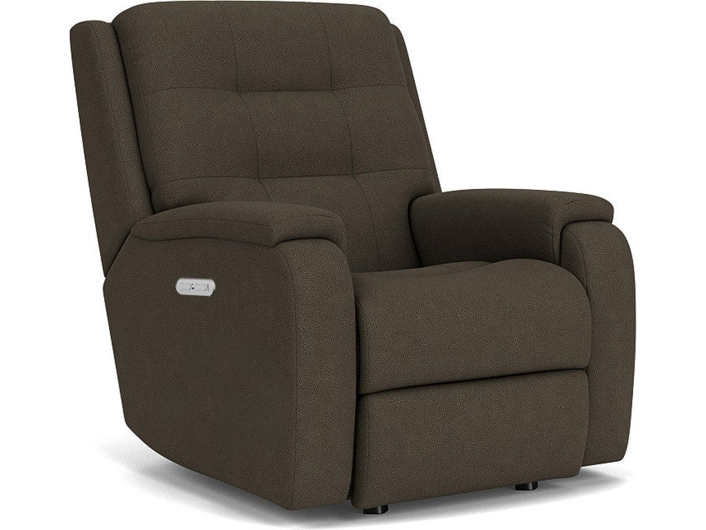 Arlo Fabric Power Rocking Recliner with Power Headrest