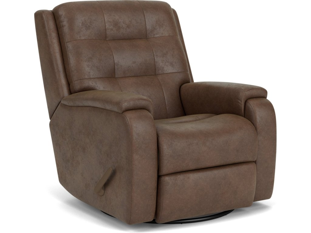 Arlo Fabric Swivel Gliding Recliner