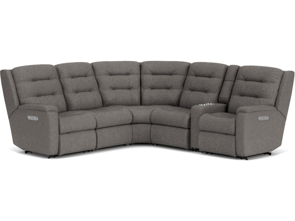 Arlo Fabric Power Reclining Sectional with Power Headrests