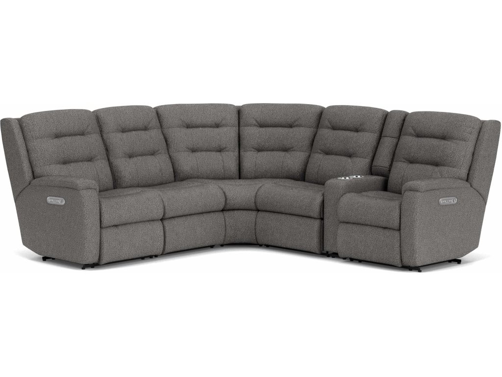 Power Reclining Sectional With Power Headrests