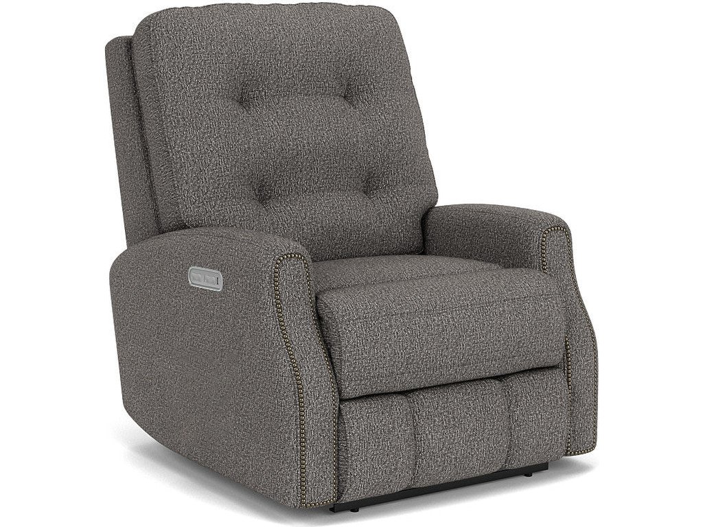 Devon Fabric Power Rocking Recliner with Power Headrest