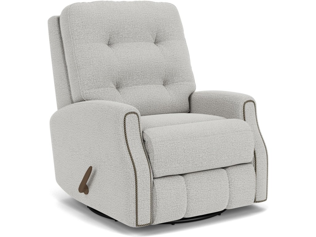 Devon Fabric Swivel Gliding Recliner